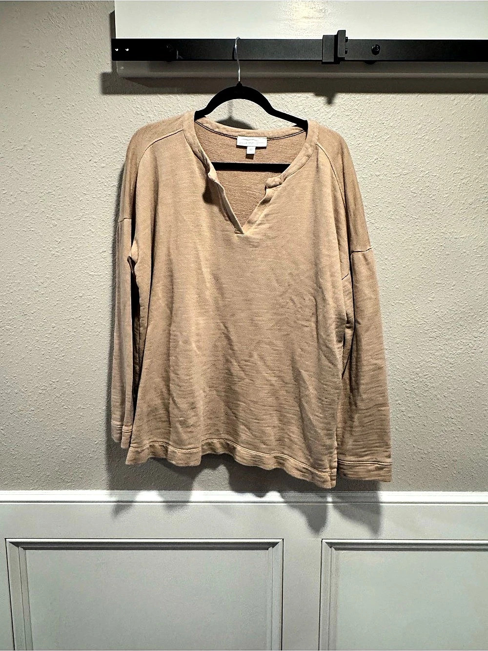 J Jill organic cotton blouse sz L
